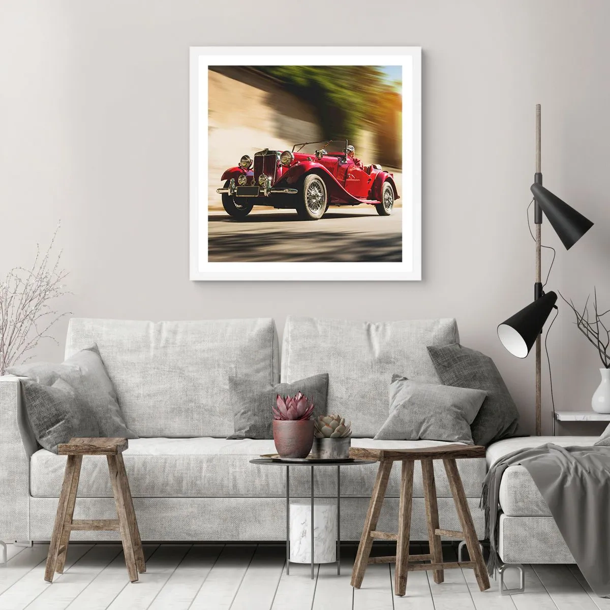 Pôster em moldura branca - Mais bonita que a Vitória de Samotrácia - 30x30 cm