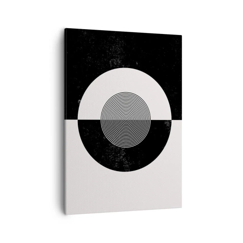 Quadro em tela - Harmonia a preto e branco - 50x70 cm
