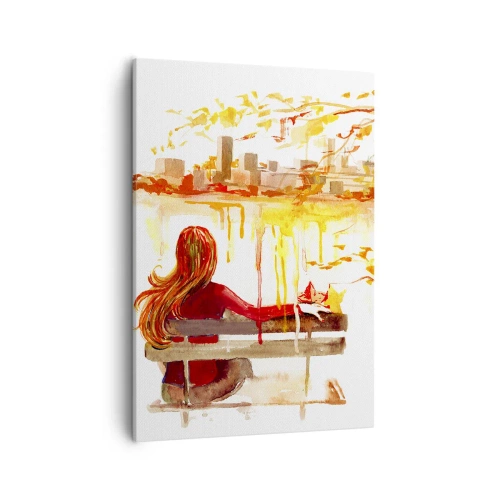 Quadro em tela - Um momento de reflexão - 50x70 cm