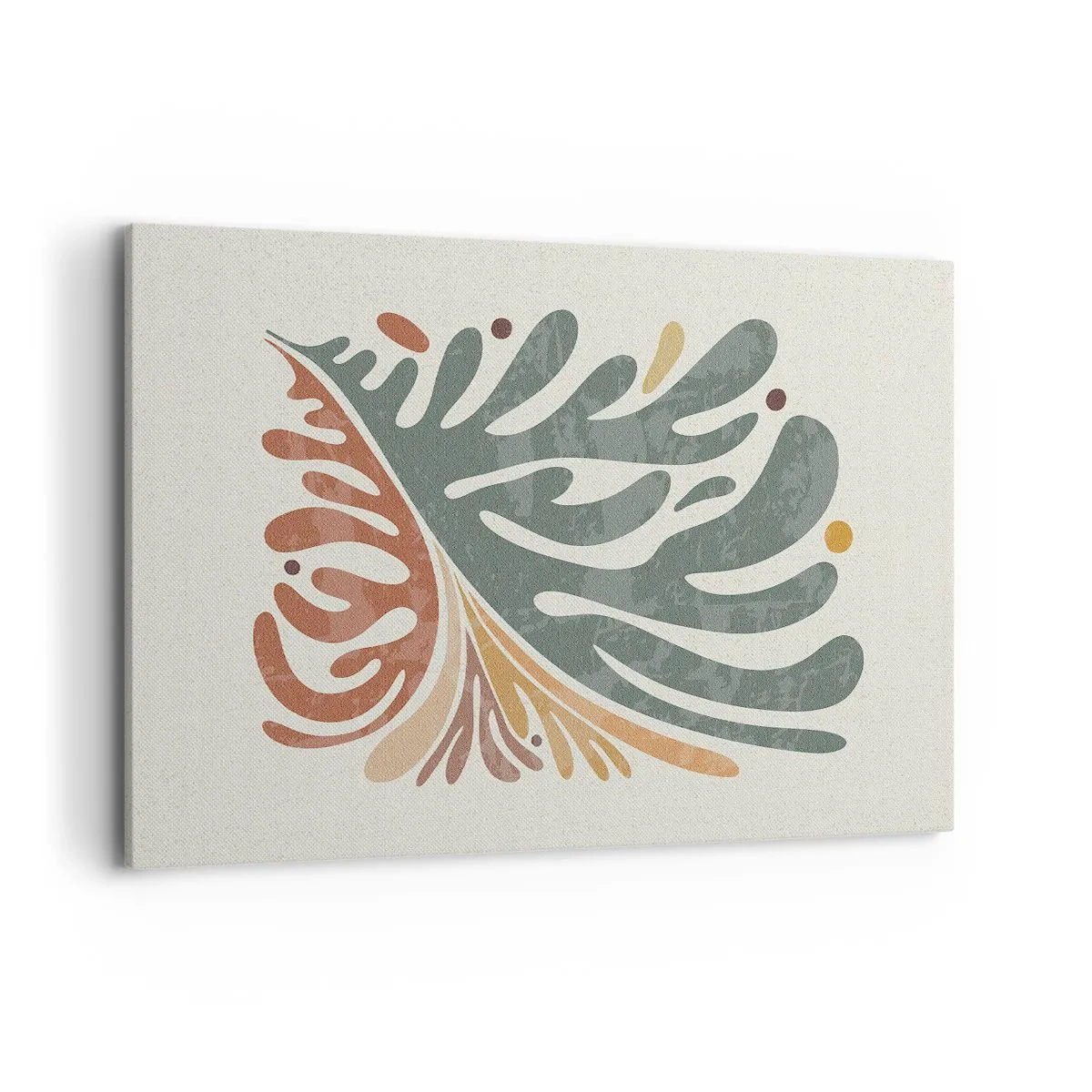 Quadro em tela - Folha multicolorida - 120x80 cm