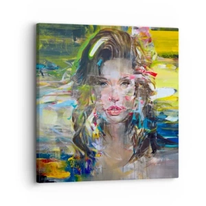 Quadro em tela - Atrás da cortina de ar - 30x30 cm