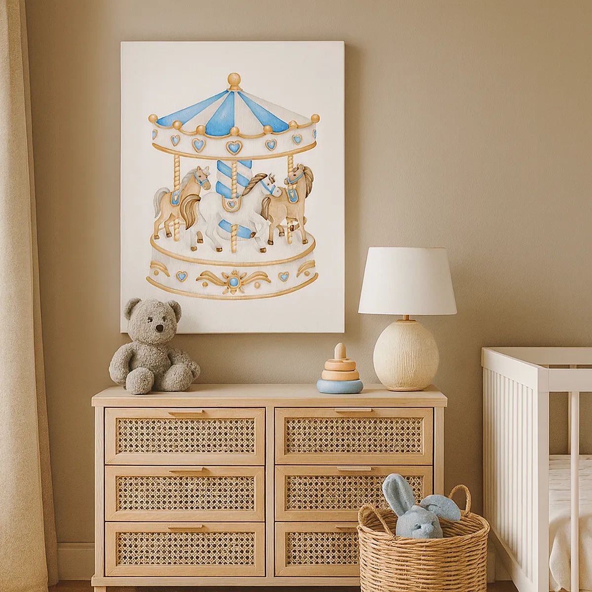 Quadro em tela - Doce infância - 50x70 cm