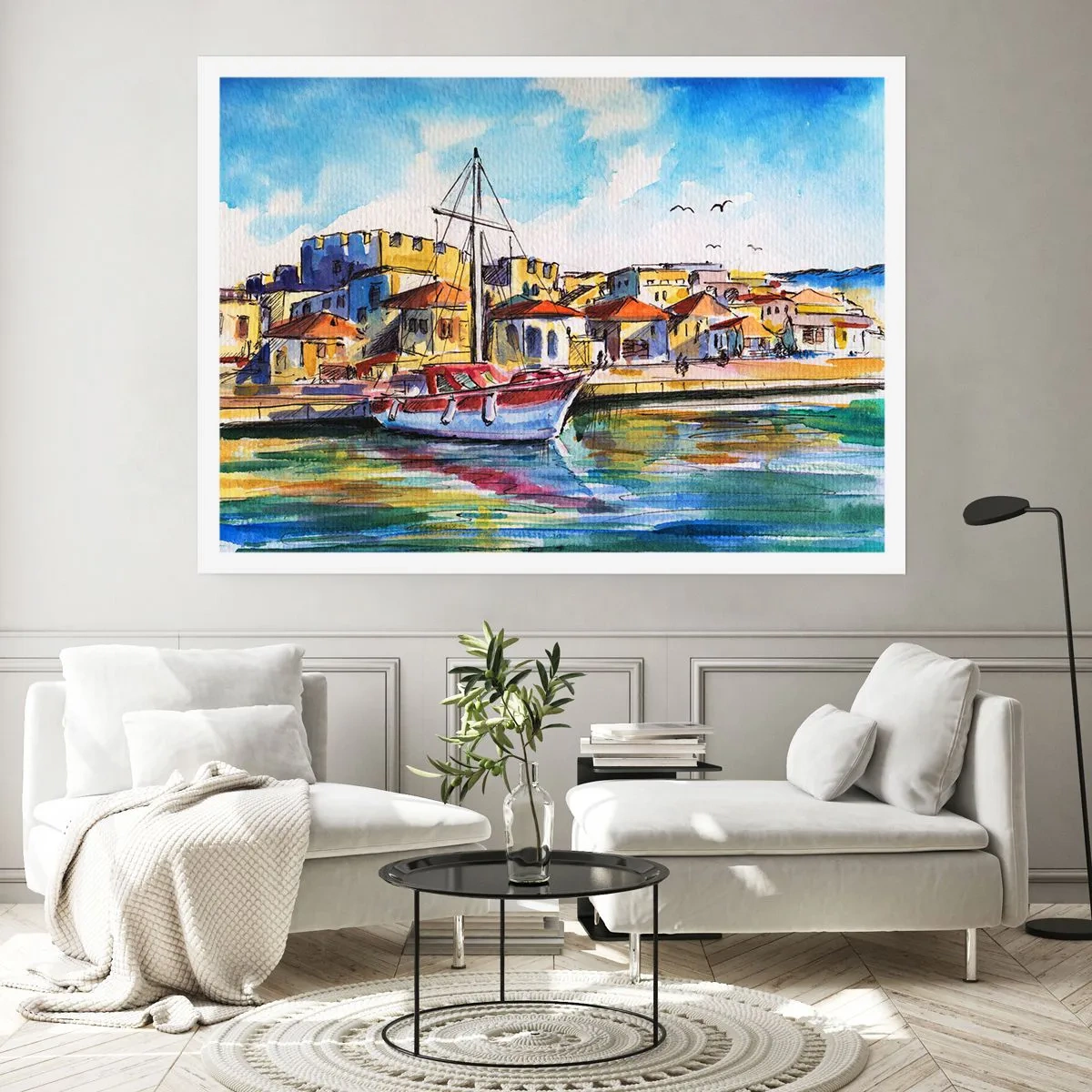 Pôster - Tarde de arco-íris - 50x40 cm