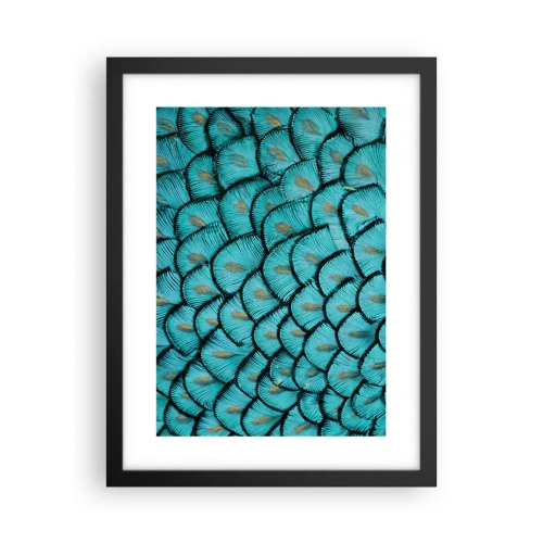 Pôster com moldura preta - A grande gala de penas - 30x40 cm
