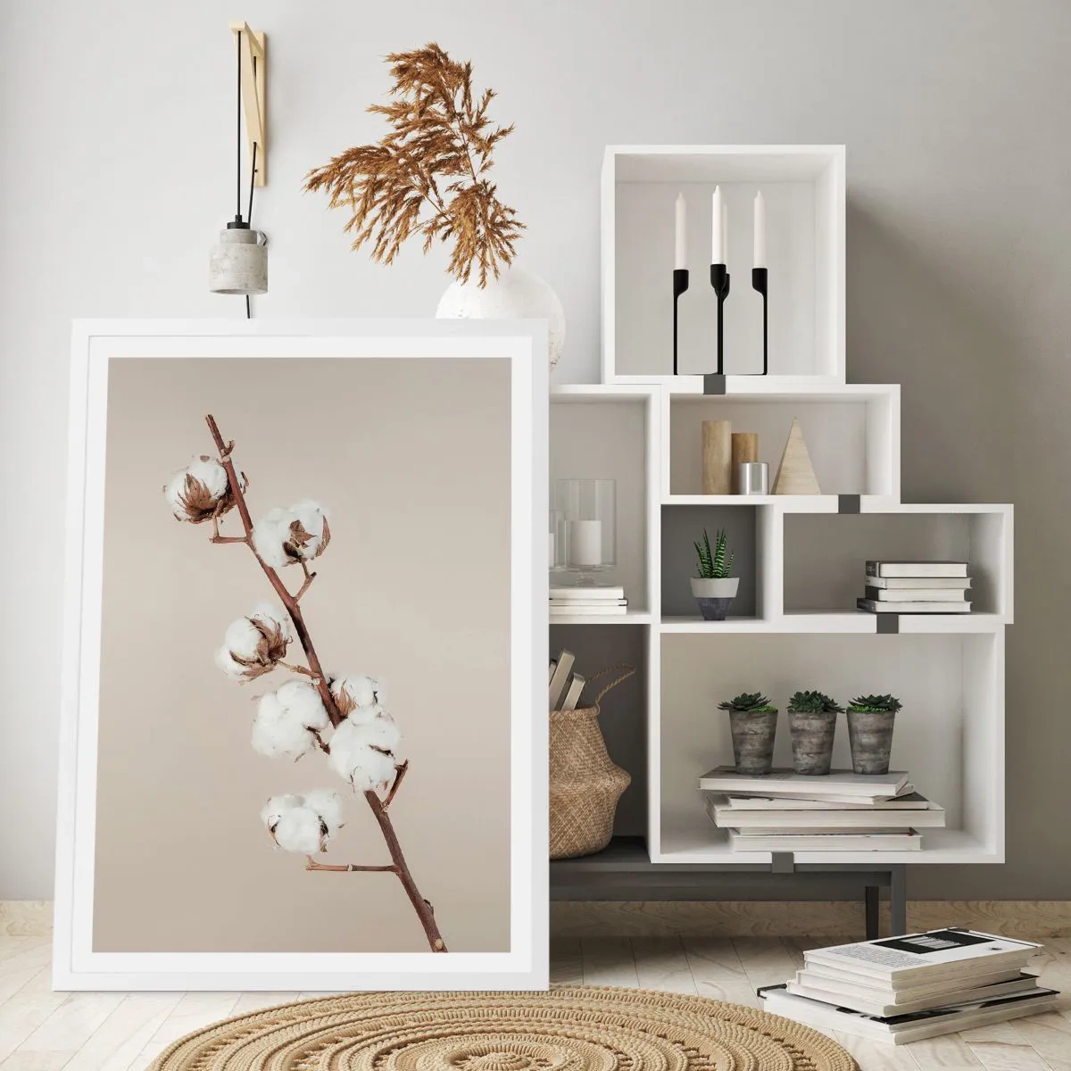 Pôster em moldura branca - Na fonte da suavidade - 30x40 cm