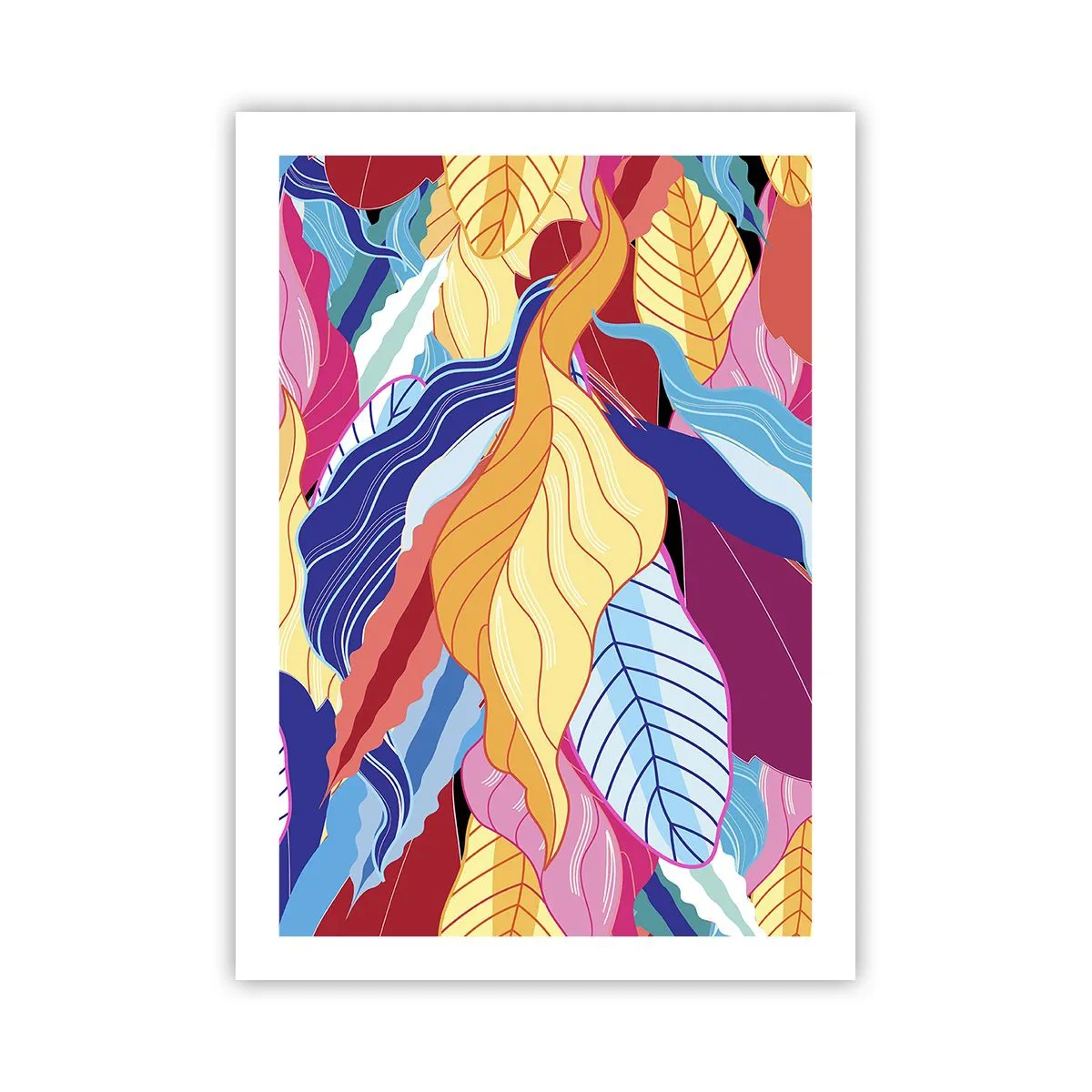 Pôster - Bagunça colorida - 50x70 cm