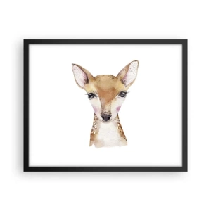 Pôster com moldura preta - A Natureza da Inocência - 50x40 cm