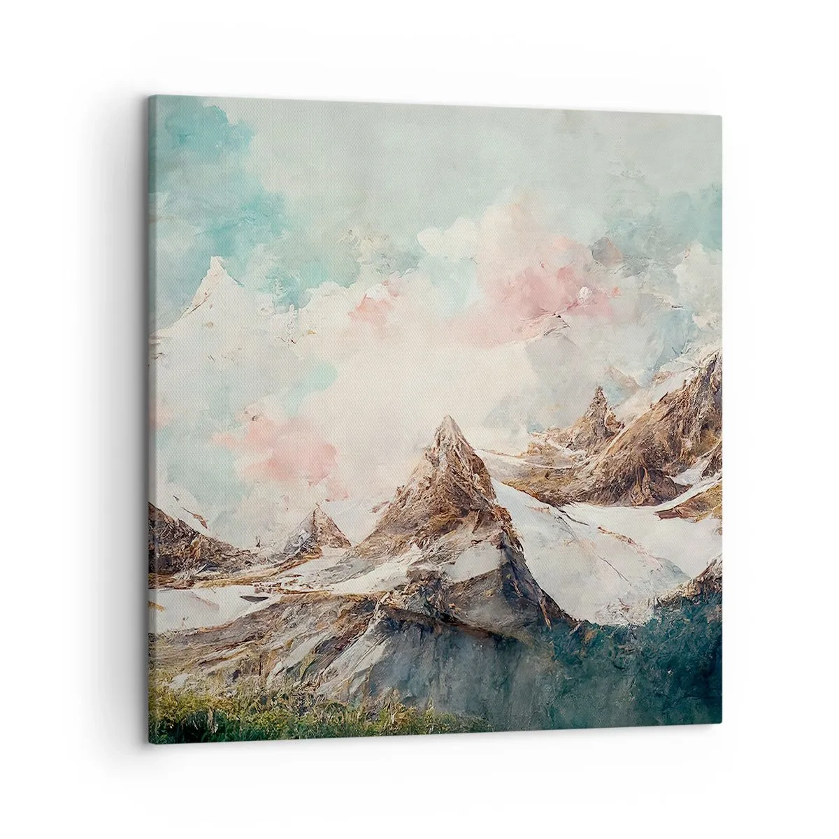 Quadro em tela - Lâminas de rocha - 50x50 cm