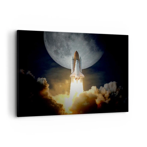 Quadro em tela - O início de uma aventura sobrenatural - 100x70 cm