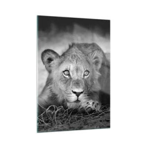 Quadro em vidro - Cachorro real - 50x70 cm