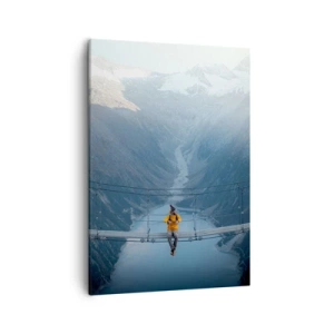 Quadro em tela - Encantado com a paisagem - 50x70 cm