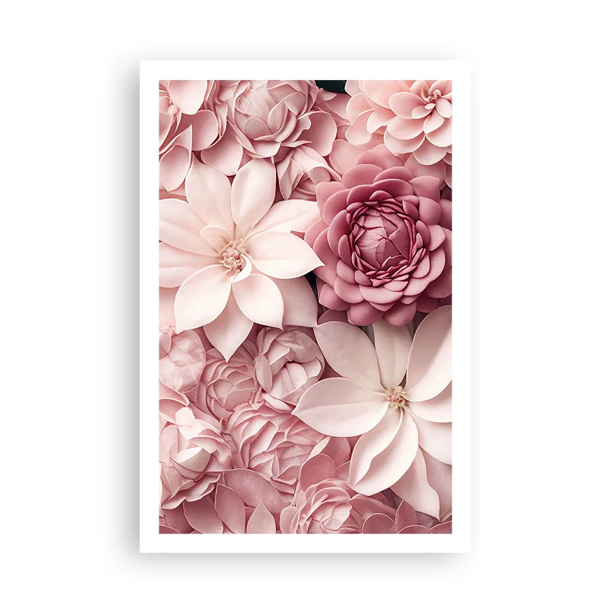 Pôster - Em pétalas rosa - 61x91 cm