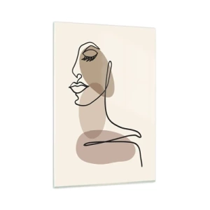 Quadro em vidro - Uma certa linha de beleza - 80x120 cm