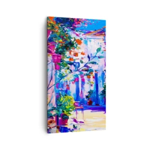 Quadro em tela - Impressão - rua italiana - 45x80 cm