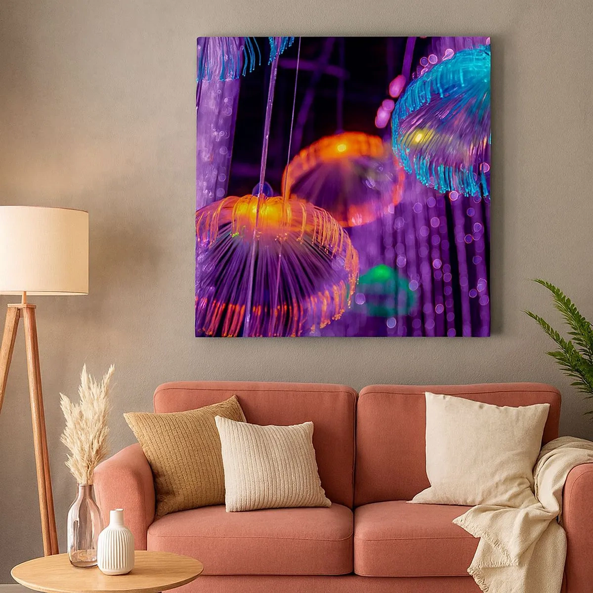 Quadro em tela - Fonte de luz - 30x30 cm