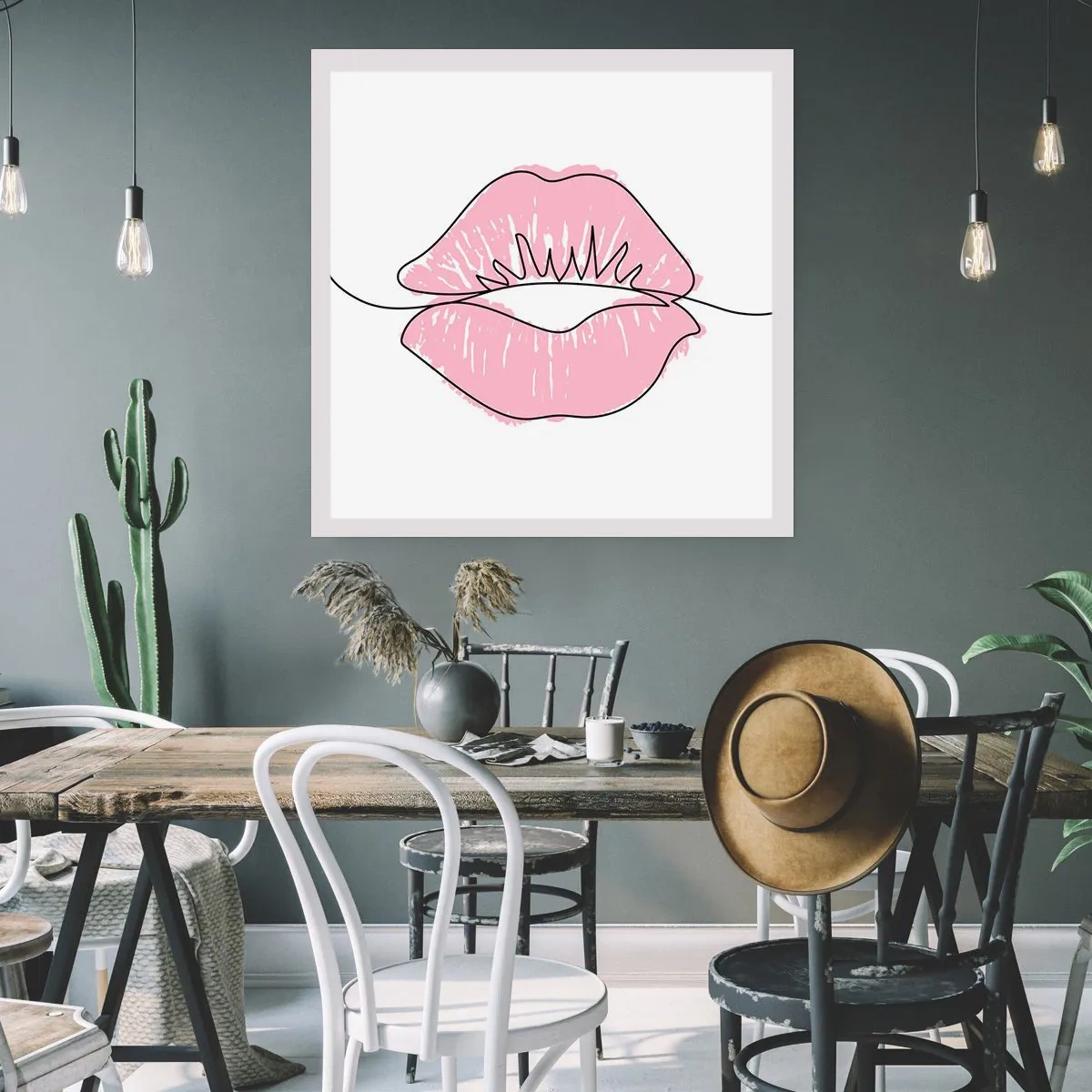 Pôster - Pronto para beijar? - 40x40 cm