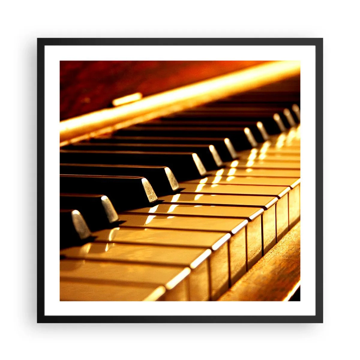 Pôster com moldura preta - Infinitas possibilidades - 60x60 cm