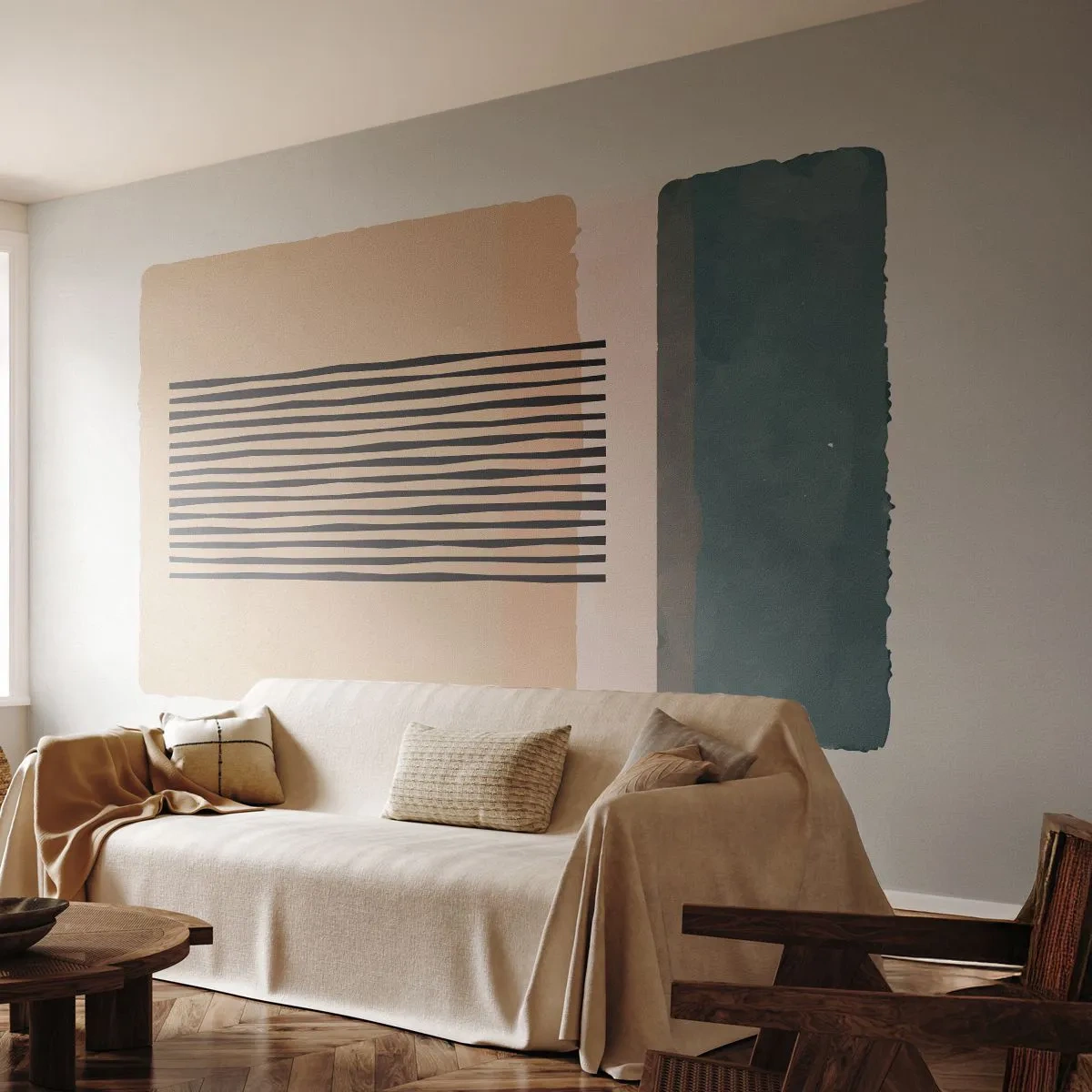 Papel de Parede Standard Eco - Está tudo bem - Abstração, Gráficos, Minimalismo - 200x140 cm