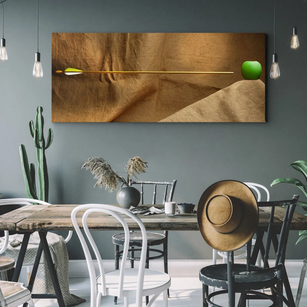 Quadro em tela - Invocando o espírito de Wilhelm Tell - 90x30 cm