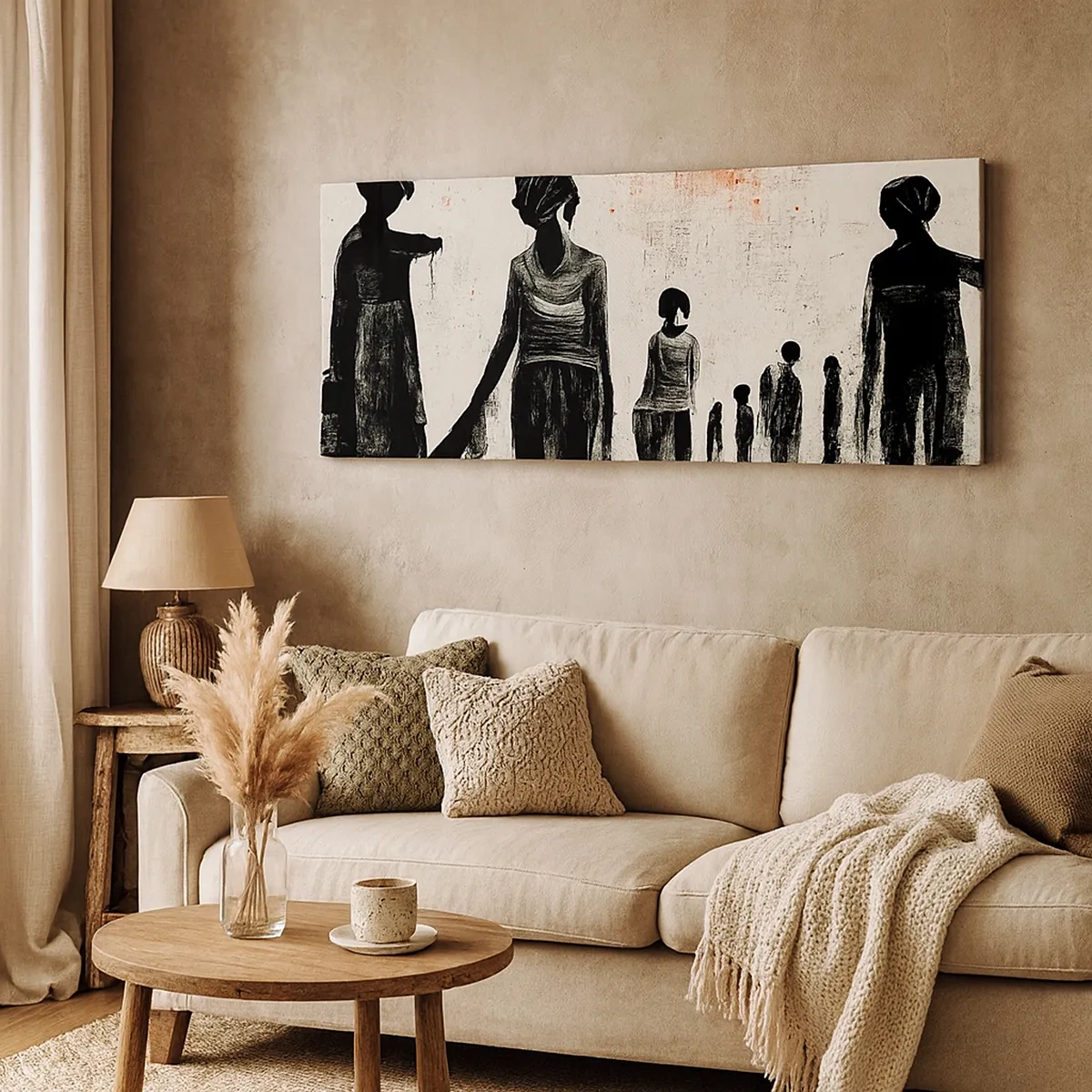 Quadro em tela - Contra a solidão - 30x30 cm