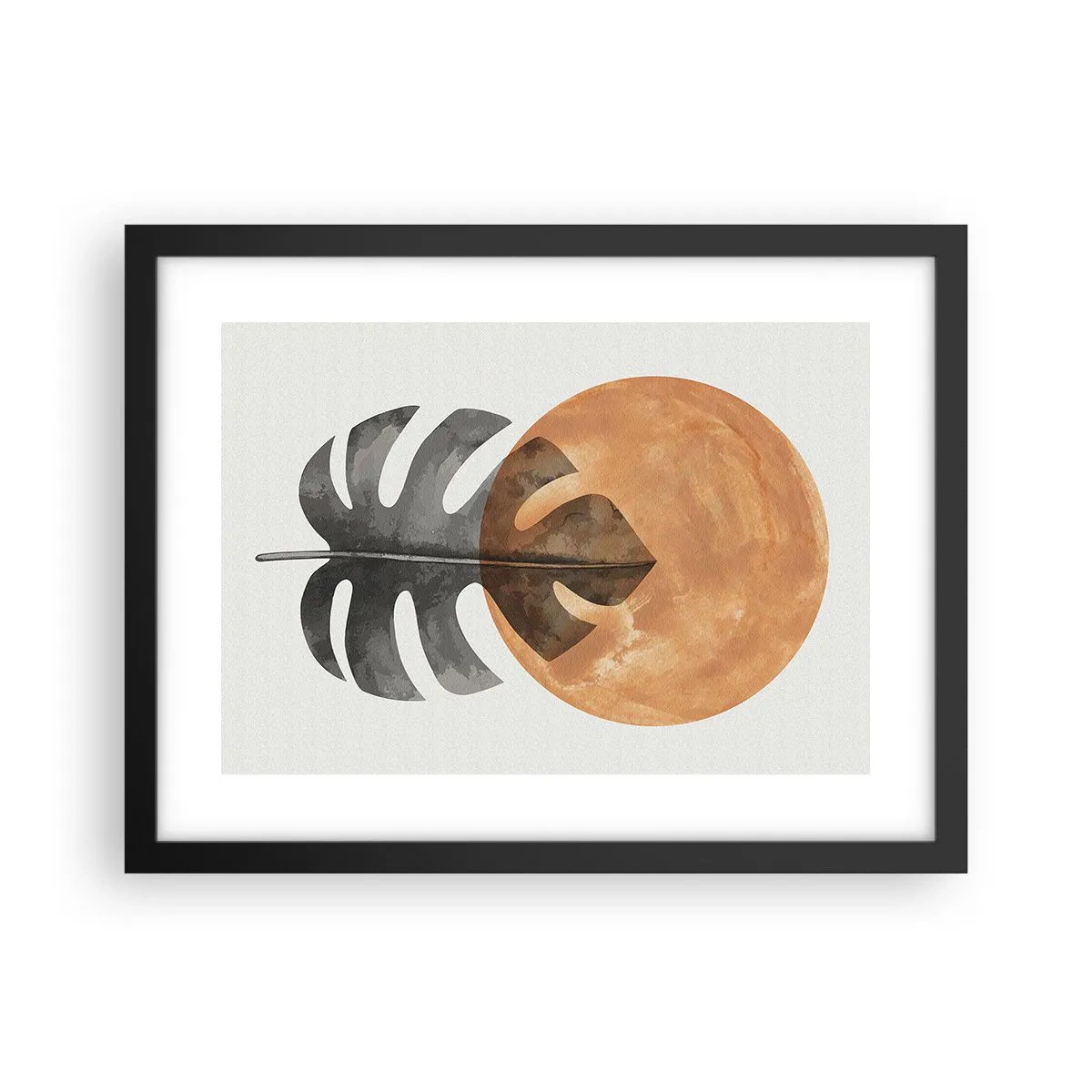 Pôster com moldura preta - Sempre o sol - 40x30 cm