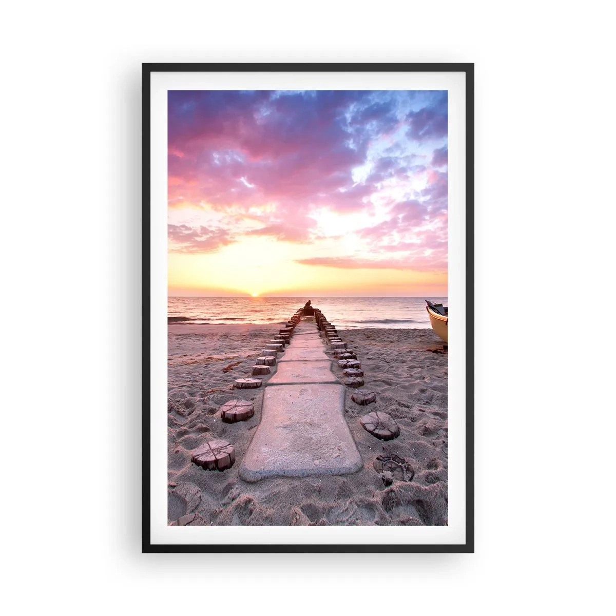 Pôster com moldura preta - Um momento de profunda experiência - 61x91 cm