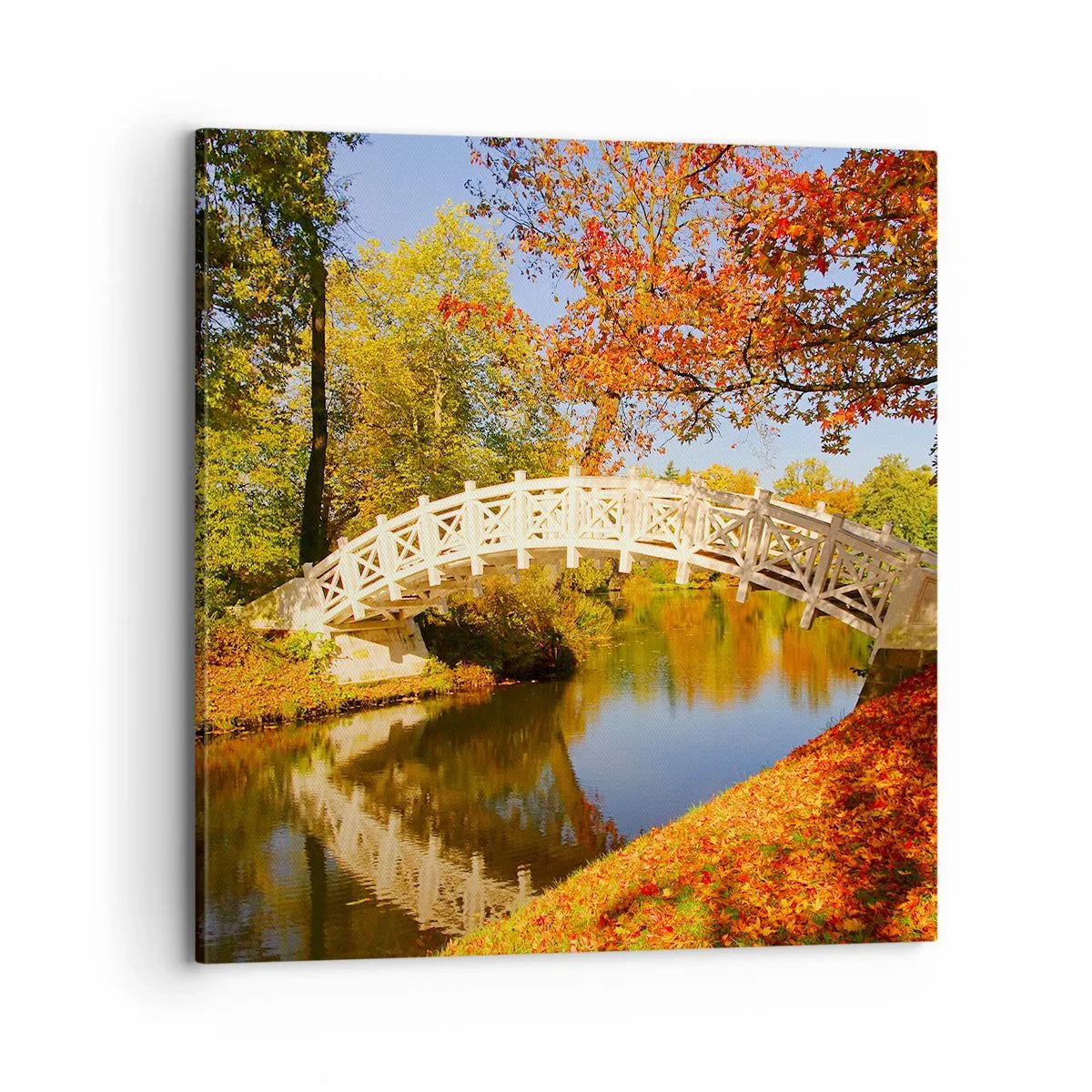 Quadro em tela - Na ponte branca dos suspiros - 70x70 cm