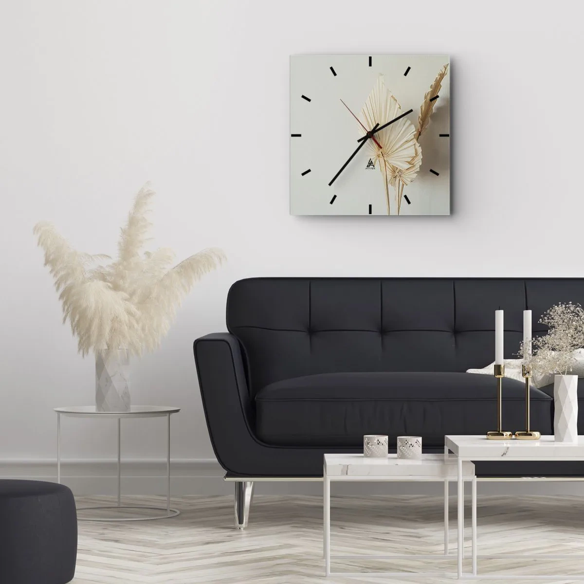 Relógio de parede - Relógio em vidro - Quando precisas de alívio - 40x40 cm