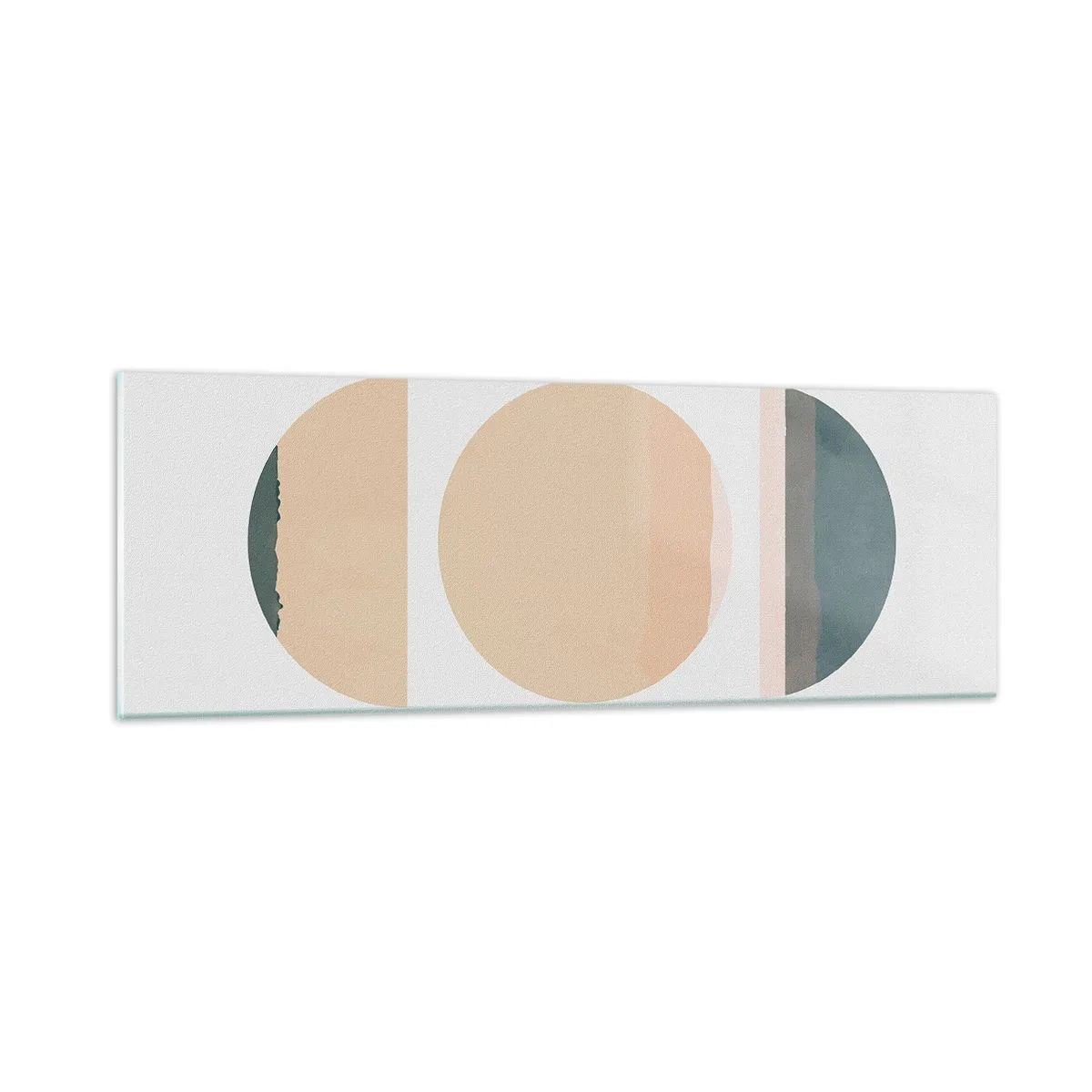 Quadro em vidro - Círculo entre círculos - 90x30 cm