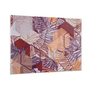 Quadro em vidro - A impossível relação entre a geometria e a natureza - 100x70 cm