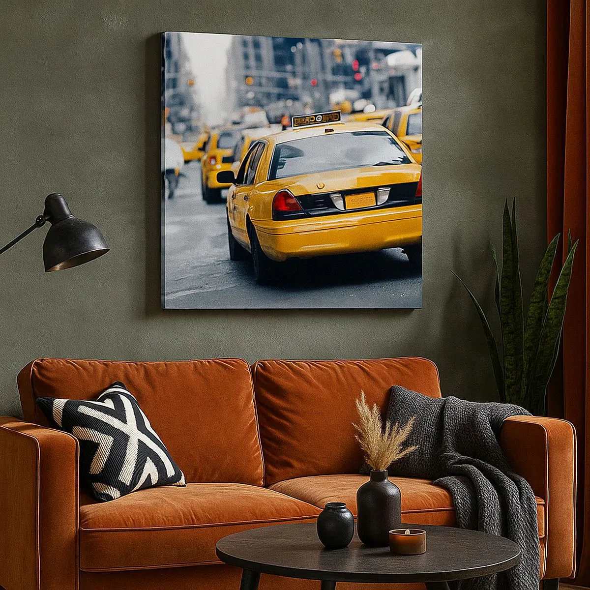 Quadro em tela - Apenas nesta cidade - 30x30 cm