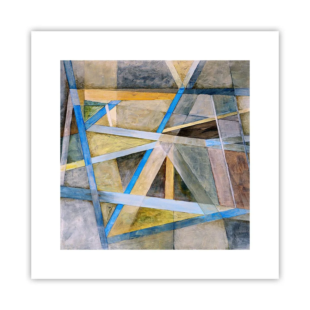 Pôster - Em linha reta ou na diagonal? - 30x30 cm