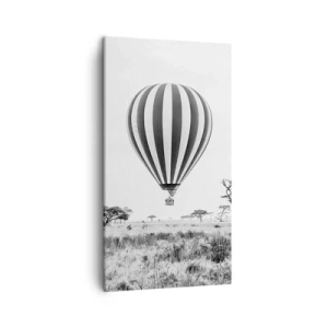 Quadro em tela - Sobre a savana - 45x80 cm