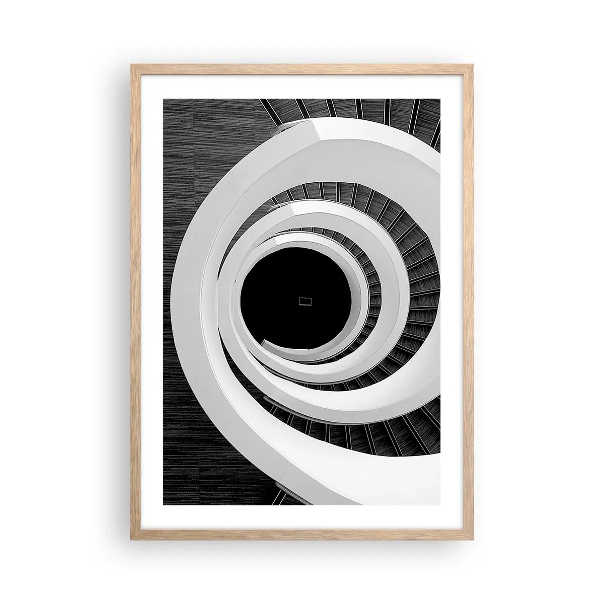 Pôster com moldura de carvalho claro - Ao âmago - 50x70 cm