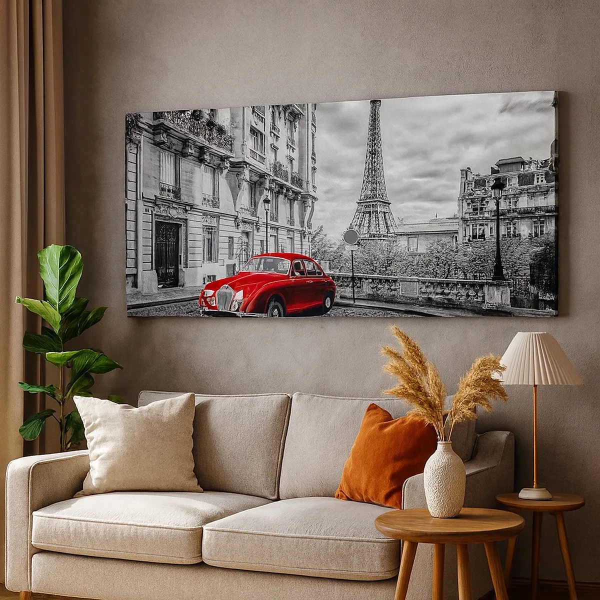 Quadro em tela - Predador na cidade - 30x30 cm