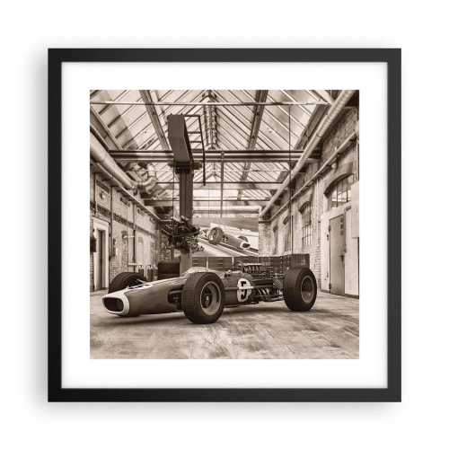 Pôster com moldura preta - O descanso do vencedor - 40x40 cm