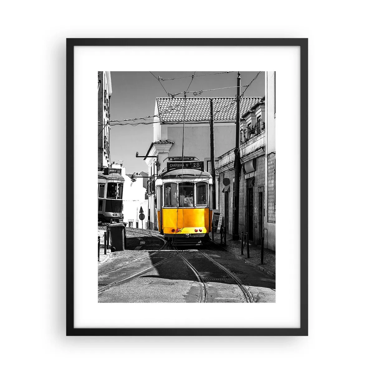 Pôster com moldura preta - O Espírito de Lisboa - 40x50 cm