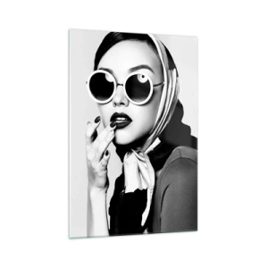 Quadro em vidro - Saudações dos anos 60 - 70x100 cm