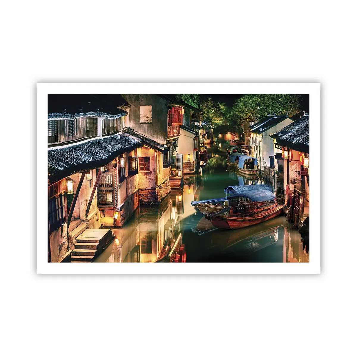 Pôster - Uma noite em uma rua chinesa - 91x61 cm
