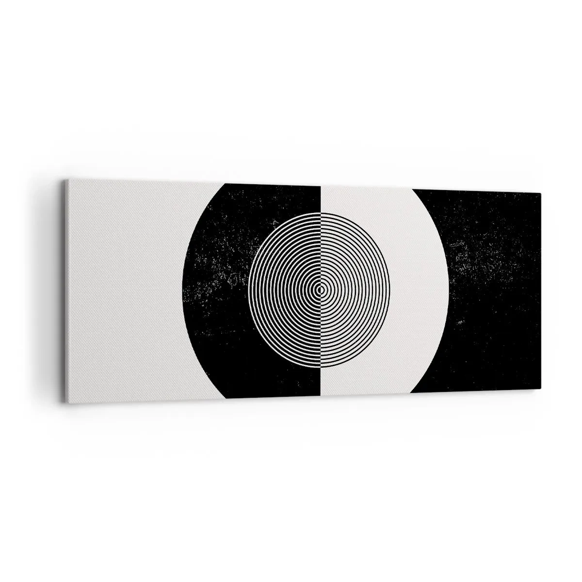 Quadro em tela - Harmonia a preto e branco - 100x40 cm