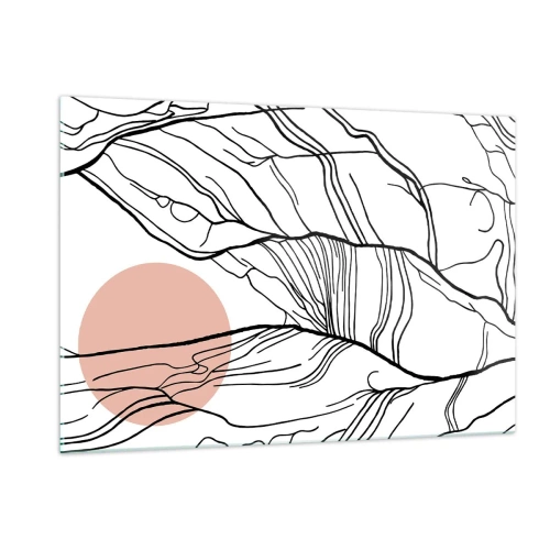 Quadro em vidro - Numa rede de galhos - 120x80 cm