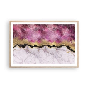 Pôster com moldura de carvalho claro - Na fronteira - 91x61 cm