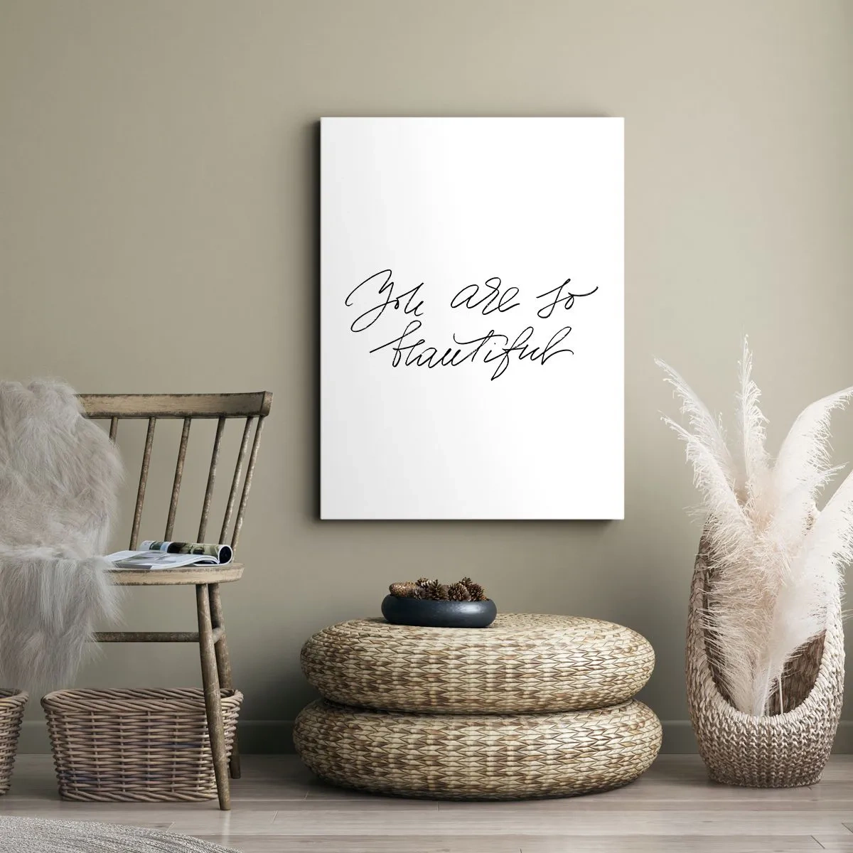 Quadro em tela - De verdade, acredite... - 65x120 cm