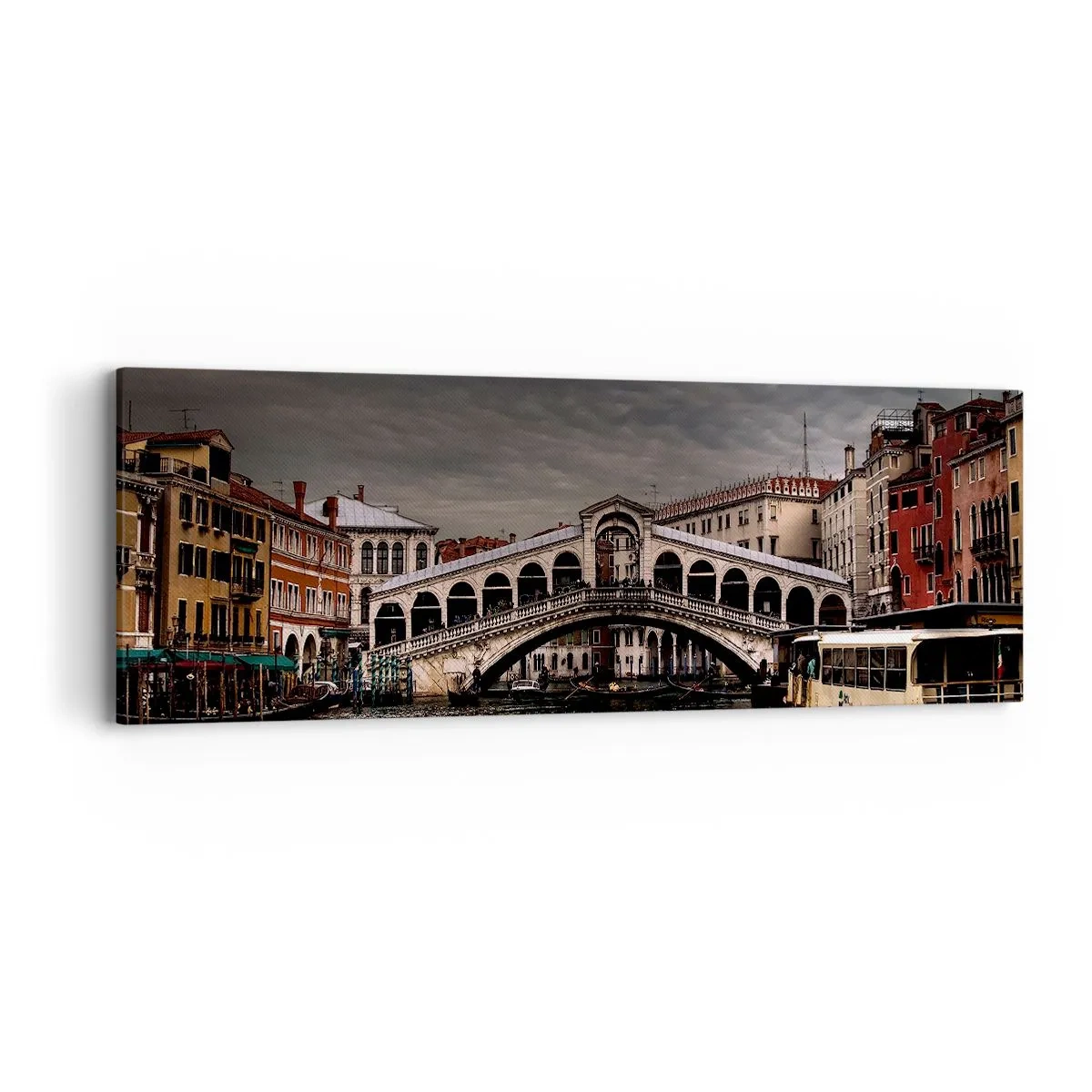 Quadro em tela - A promessa de uma noite em Veneza - 90x30 cm