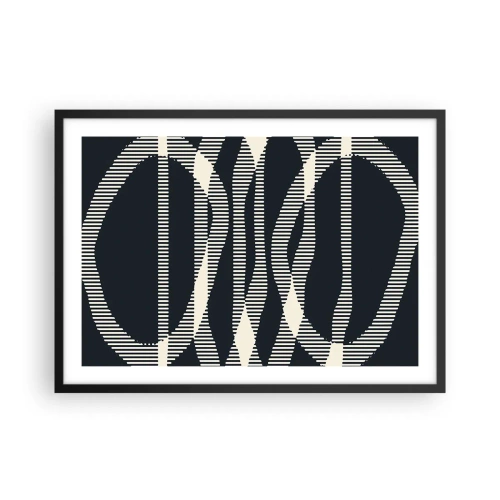 Pôster com moldura preta - Uma tentativa de quebrar a escuridão - 70x50 cm