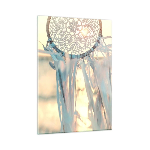 Quadro em vidro - Totem de renda - 50x70 cm