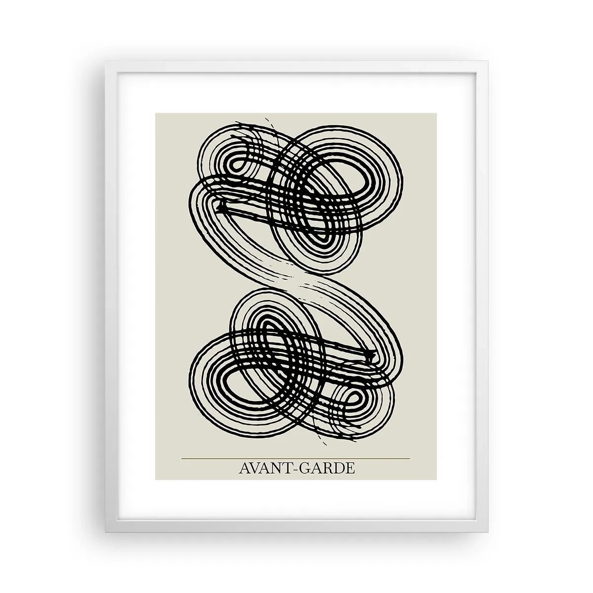 Pôster em moldura branca - Saiu espontaneamente - 40x50 cm