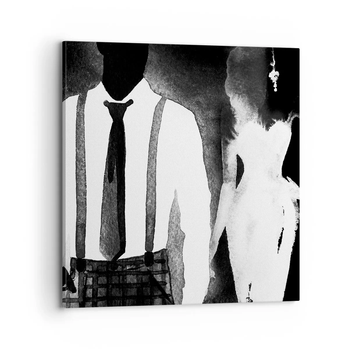 Quadro em tela - Num clima noir - 70x70 cm