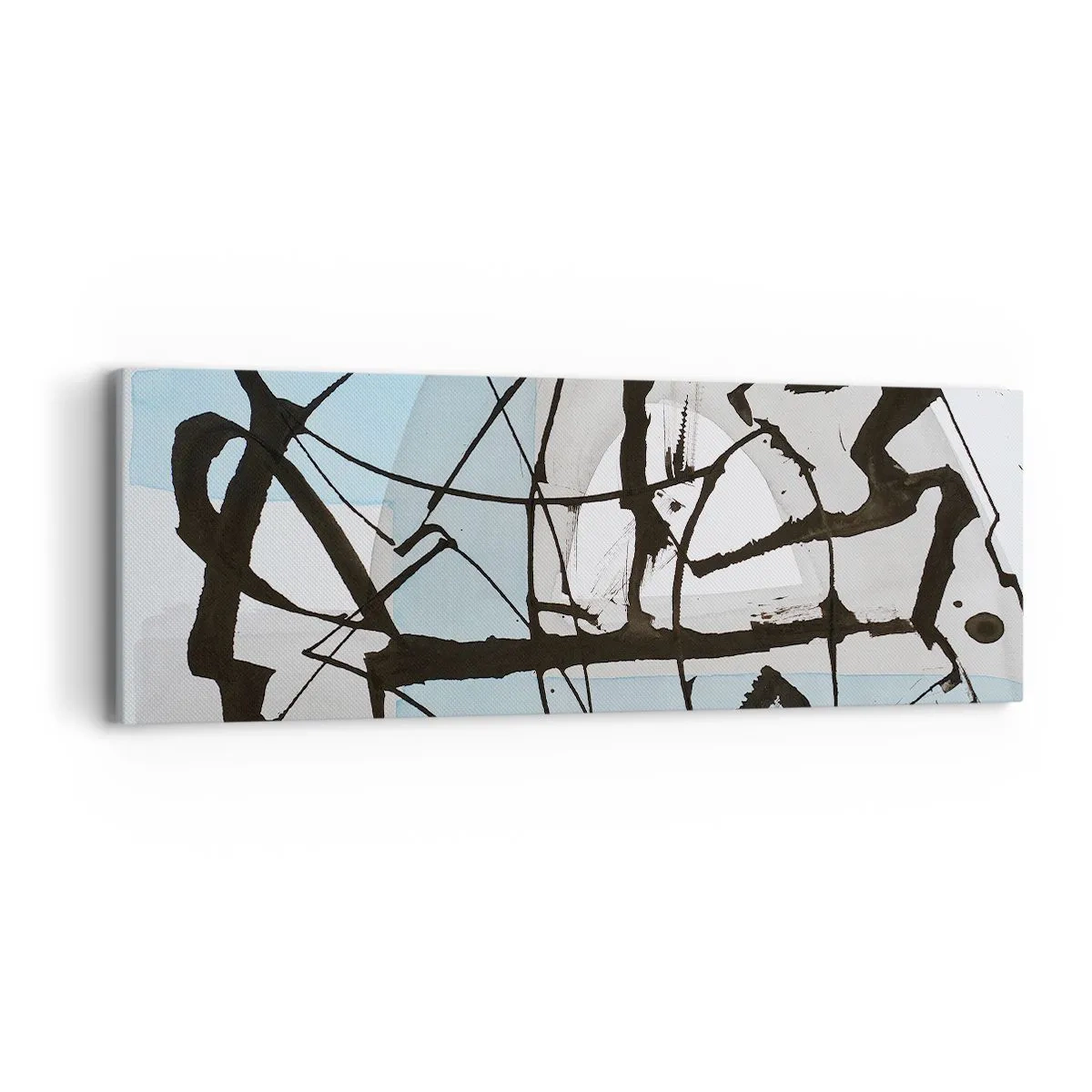 Quadro em tela - Azul mesmo assim - 90x30 cm