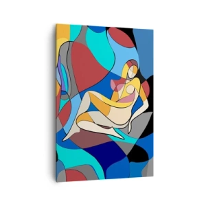 Quadro em tela - Acto cubista - 70x100 cm